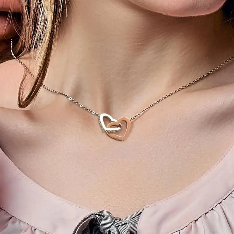 Collier Amour Cœurs Imbriqués